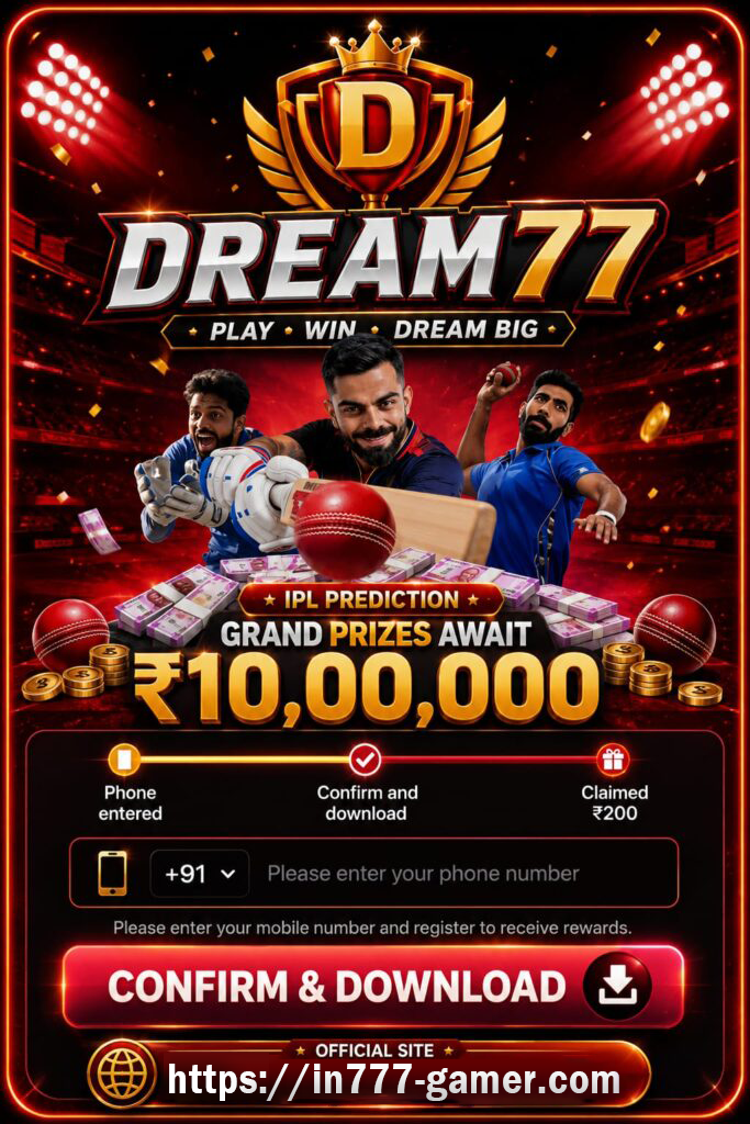 Dream 77 Game Android guide banner for Indian users