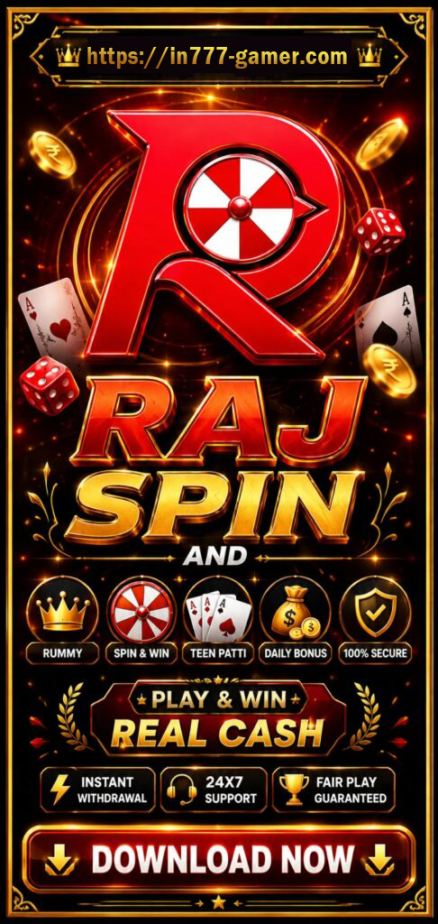 RAJSPIN Game Android guide banner for Indian users
